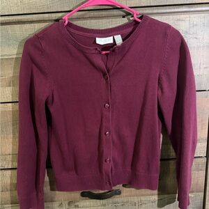 Place Burgundy Cardigan